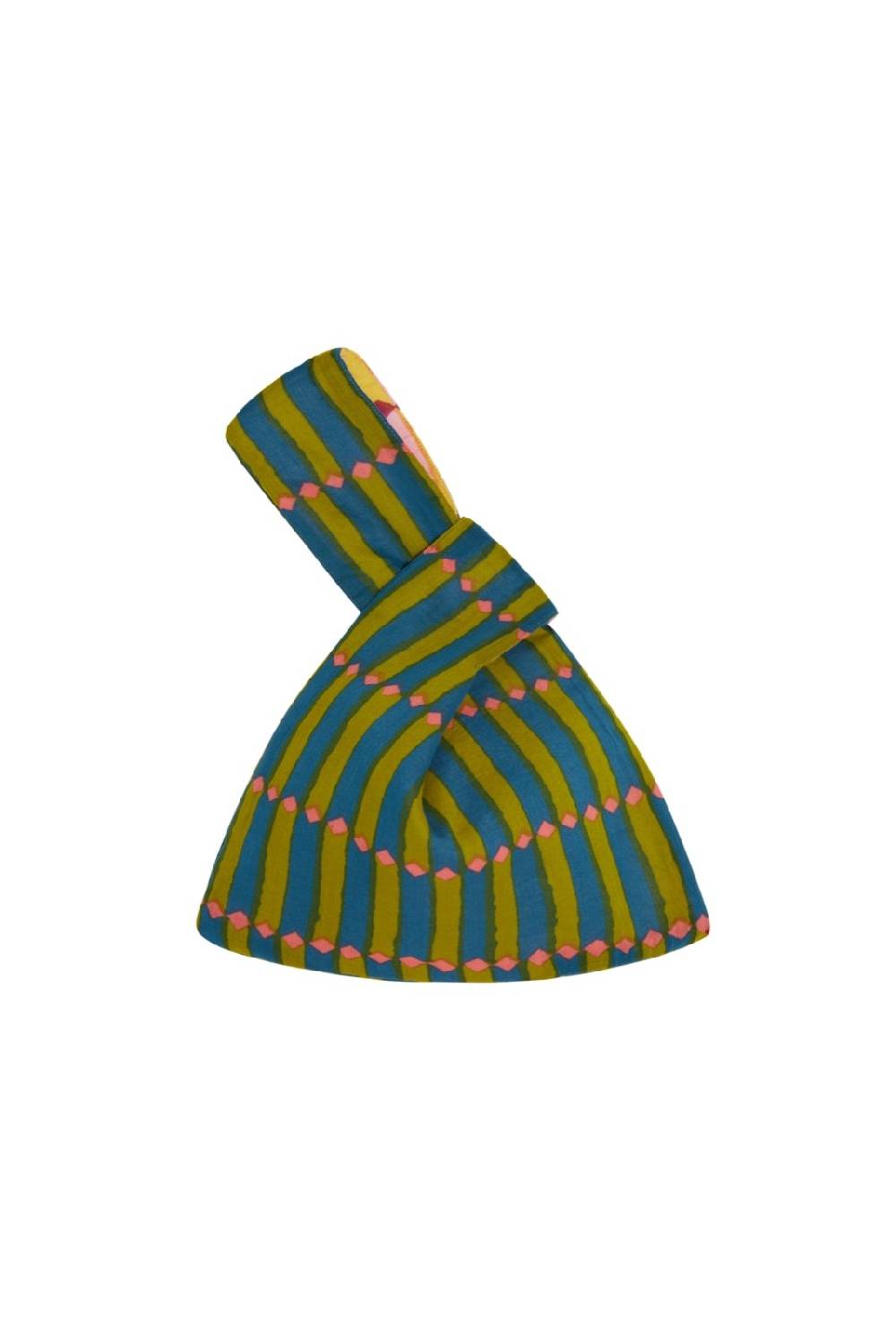 Lisa Corti reversibile borsa knot diamond stripes multicolor Offerta migliore