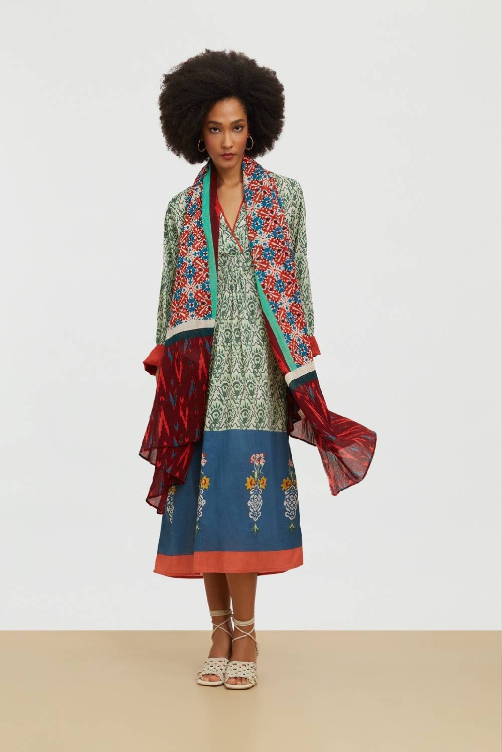 Lisa Corti pareo naga garden red Latest fashion