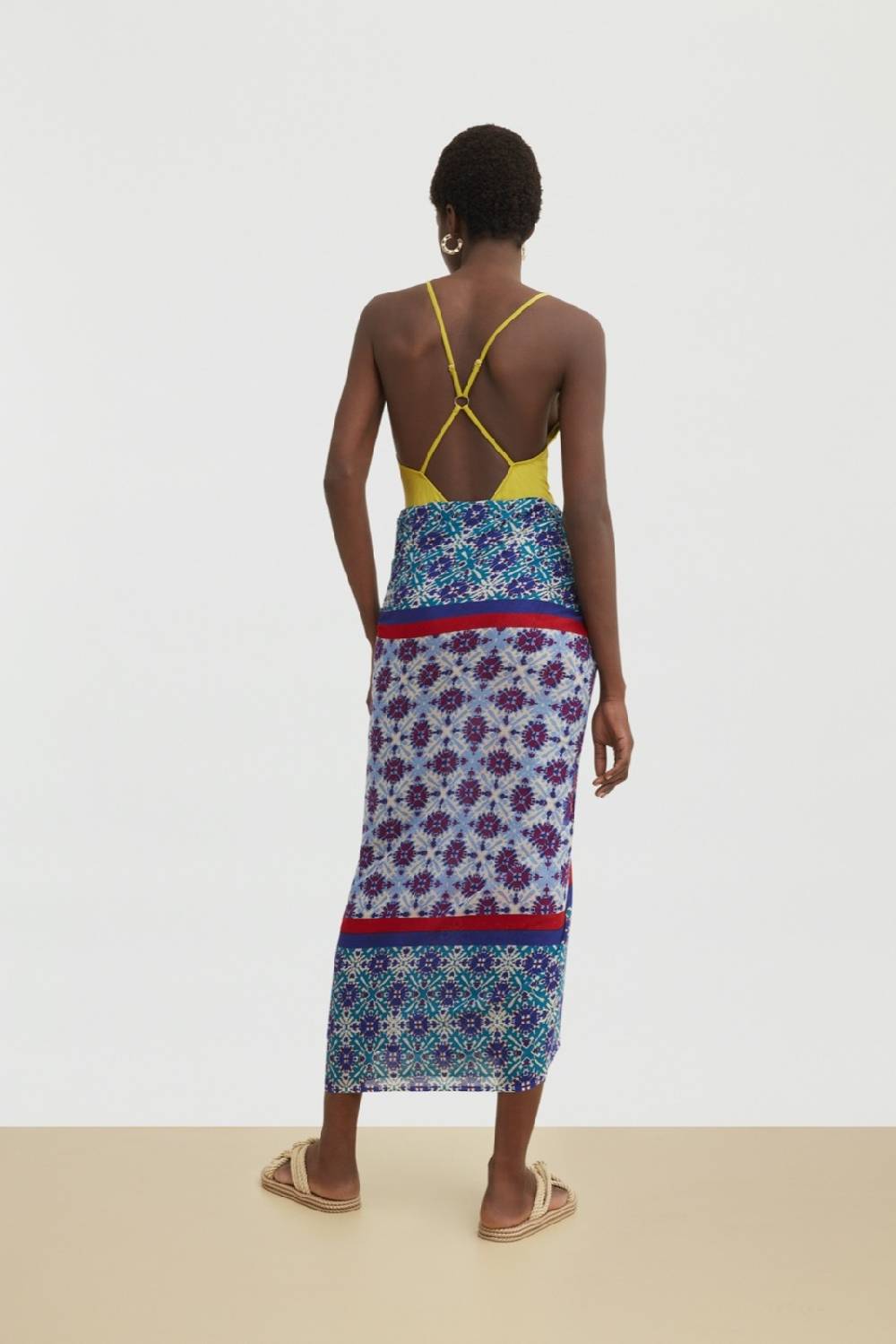 Lisa Corti pareo naga garden blue Offerte esclusive