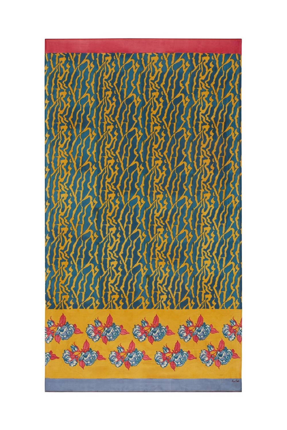 Lisa Corti scialle seta 100x200cm butterfly wing orange Nuovi prodotti