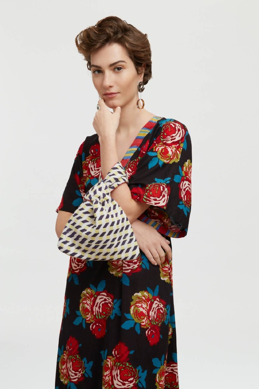 Lisa Corti borsa knot reversibile cubist rose peacock Comprane uno, ottenene uno gratis