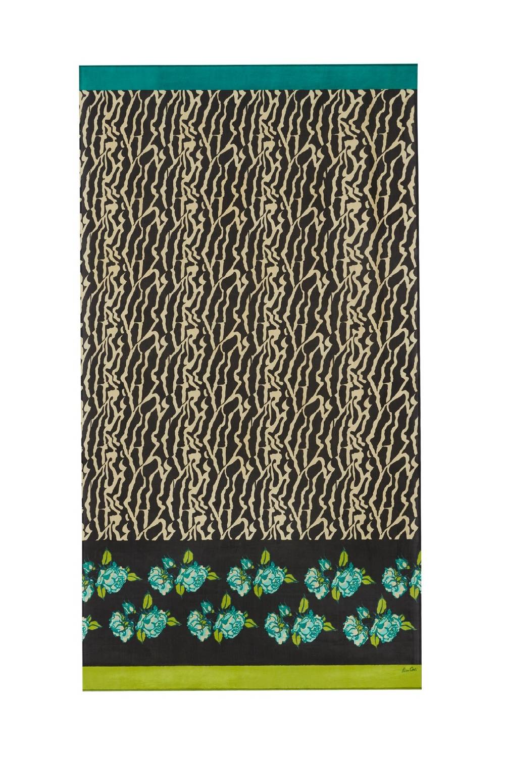 Lisa Corti scialle seta 100x200cm butterfly wing black Only for today