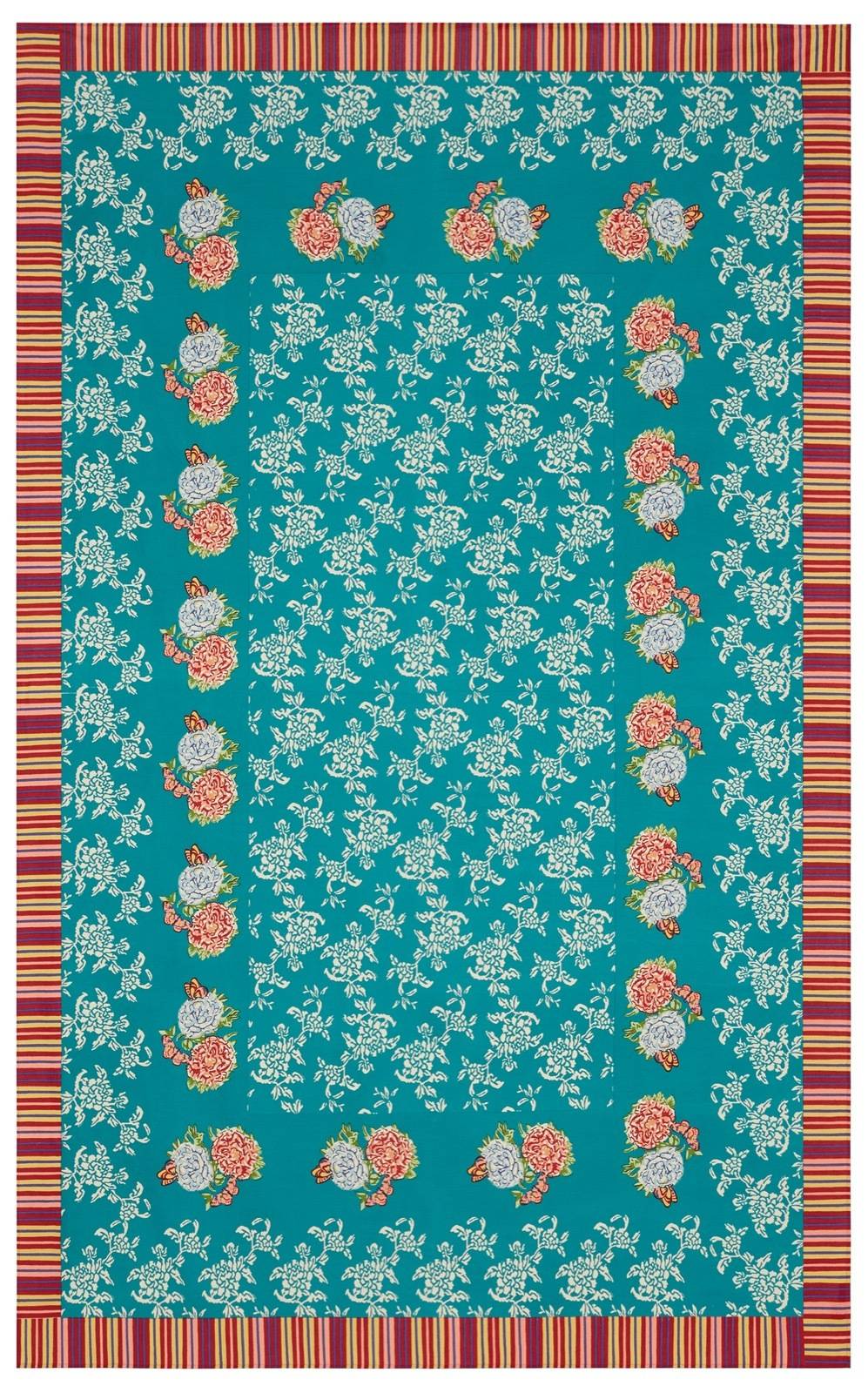 Lisa Corti telo cotone 180x270cm kandem queen green Enormi sconti