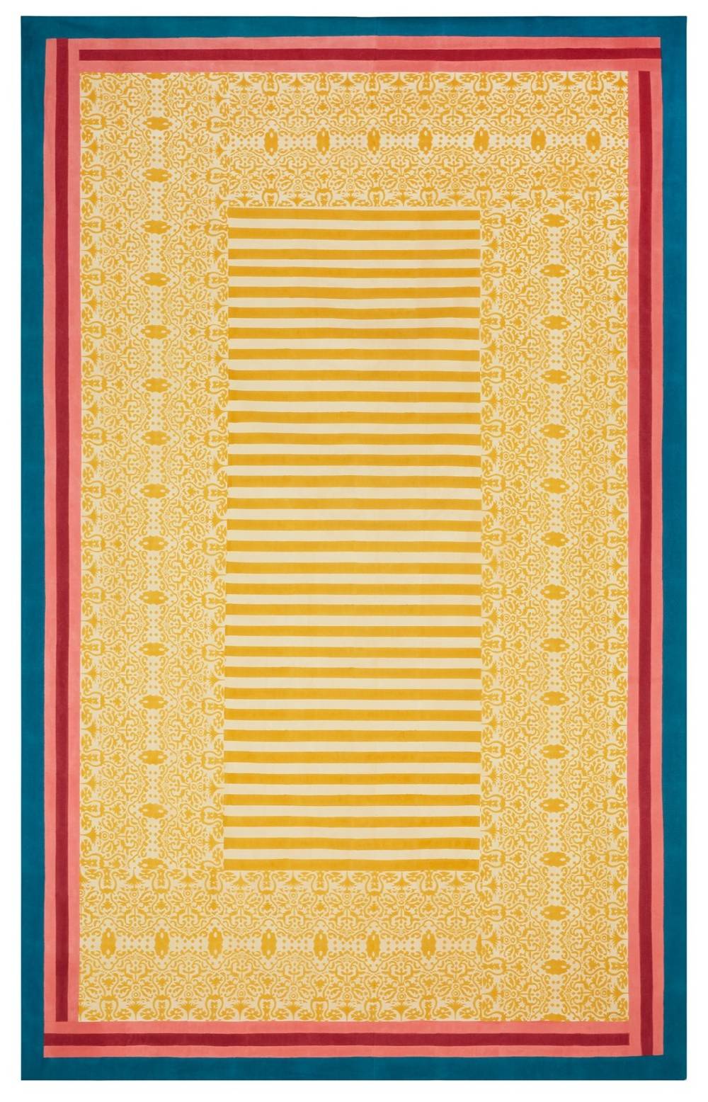Lisa Corti telo cotone 220x350cm damask design gold Italia