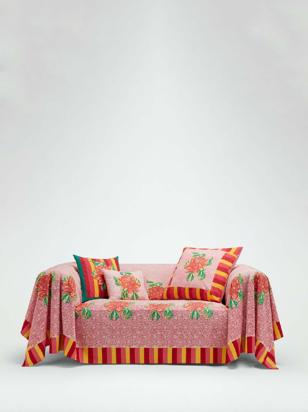 Lisa Corti telo cotone 220x350cm camelia magenta pink In Linea