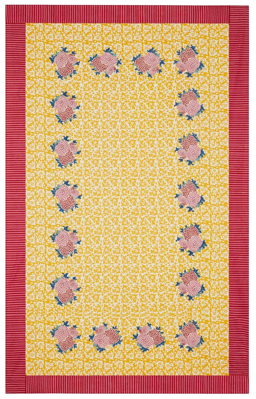 Lisa Corti telo cotone 220x350cm lisa corti x la minervetta arabesque corolla gold natural Spedizione Gratuita