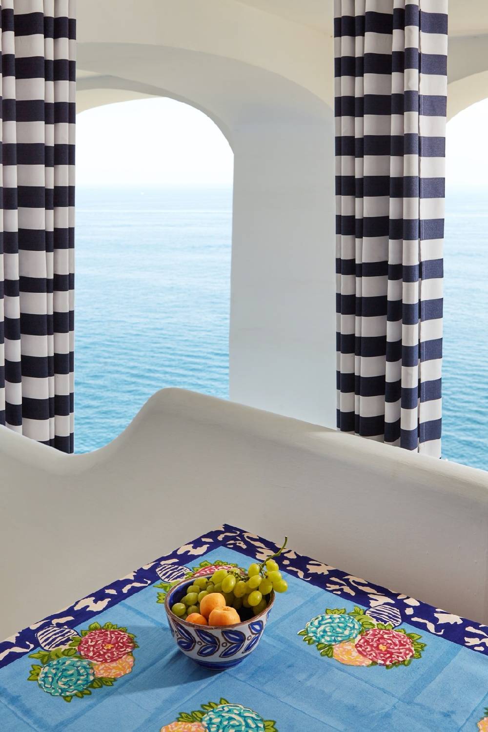 Lisa Corti telo cotone 220x220cm lisa corti x la minervetta blue pot sky Shopping Online