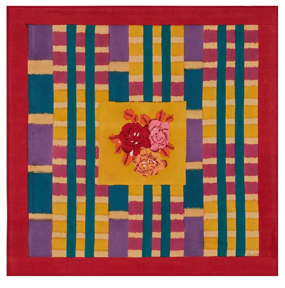 Lisa Corti telo cotone 110x110cm ankara mustard