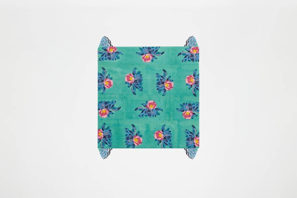 Lisa Corti telo cotone 110x110cm tiles green Sconto di tempo limitato