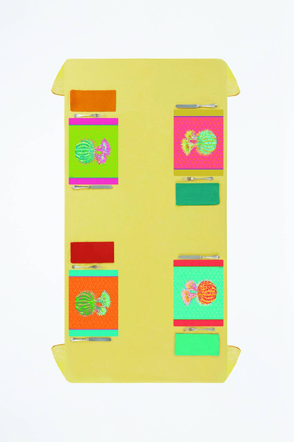 Lisa Corti tovaglietta rigida 30x40cm cactus veronese Offerta San Valentino