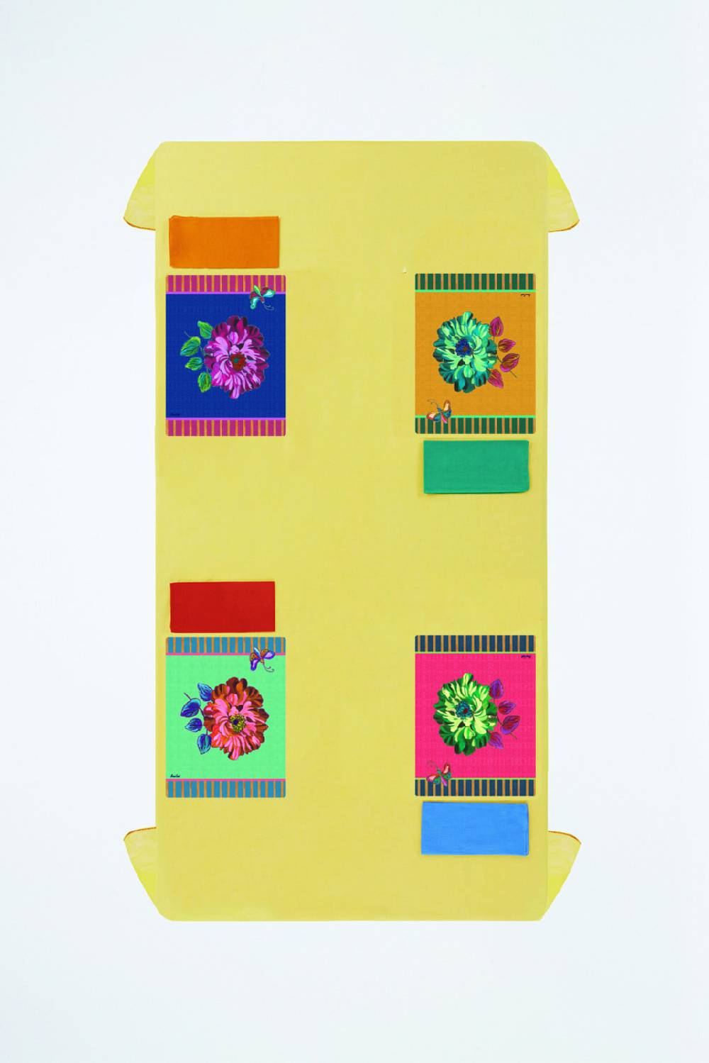 Lisa Corti tovaglietta rigida 30x40cm wild rose mint Offerte esclusive