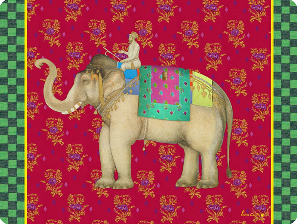 Lisa Corti tovaglietta rigida 30x40cm elephant rany