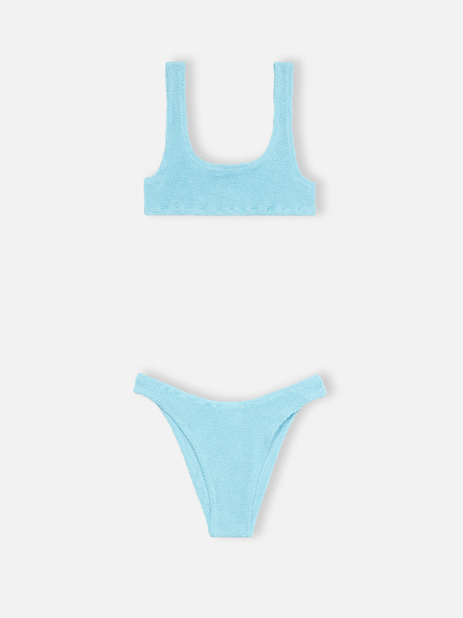 ﻿Mc2 Saint Barth Bikini donna azzurro classico stropicciato Naima Elise Negozi Online