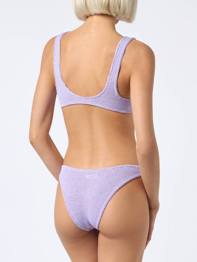 Mc2 Saint Barth Bikini da donna classico lilla crinkle Naima Elise Affare Del Giorno