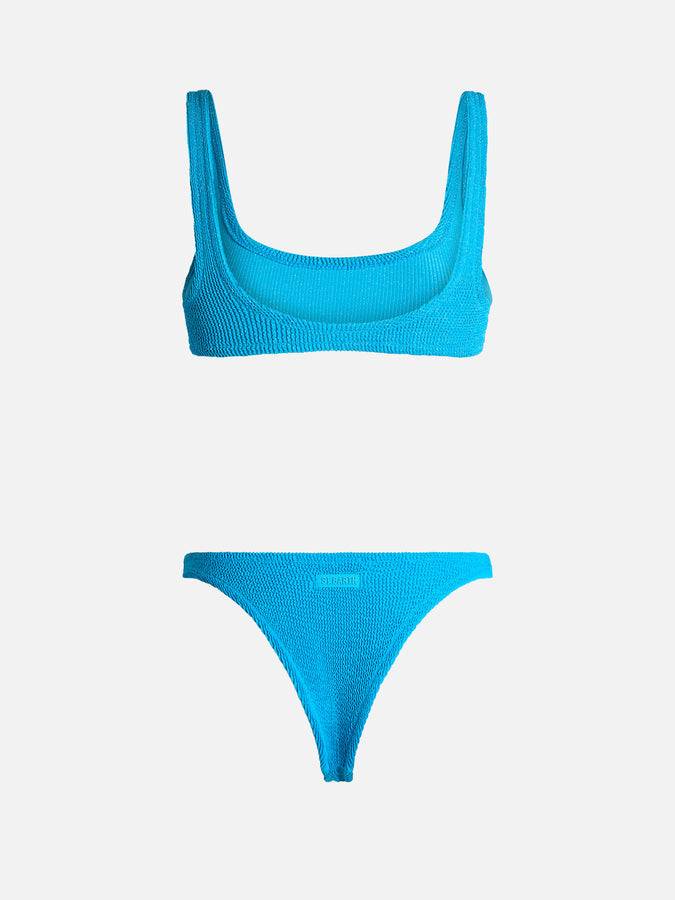 Mc2 Saint Barth Bikini da donna turchese classico crinkle Naima Naomi Novità