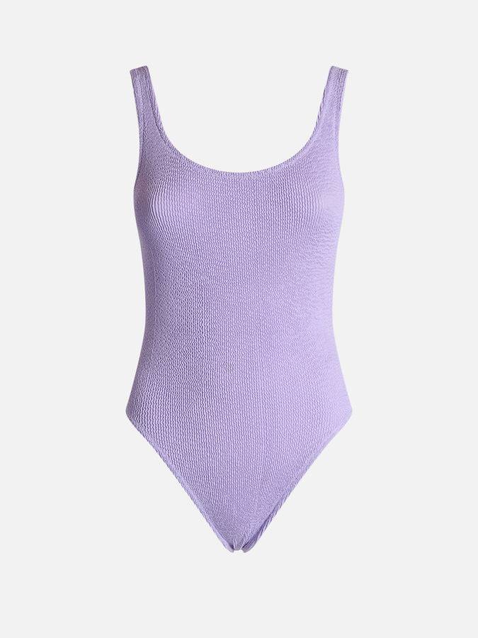 Mc2 Saint Barth Costume intero da donna lilla crinkle Lora Presa