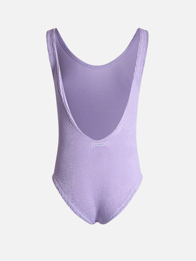 Mc2 Saint Barth Costume intero da donna lilla crinkle Lora Presa