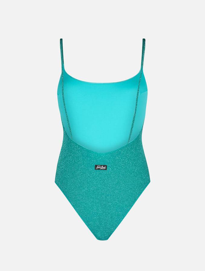 Mc2 Saint Barth Costume intero da donna in lurex Cecille Saldi Di Fabbrica