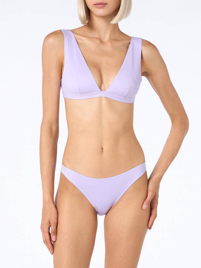 Mc2 Saint Barth Woman lilac heatsealed scooped bikini Ofelia Reanna Pezzi Unici
