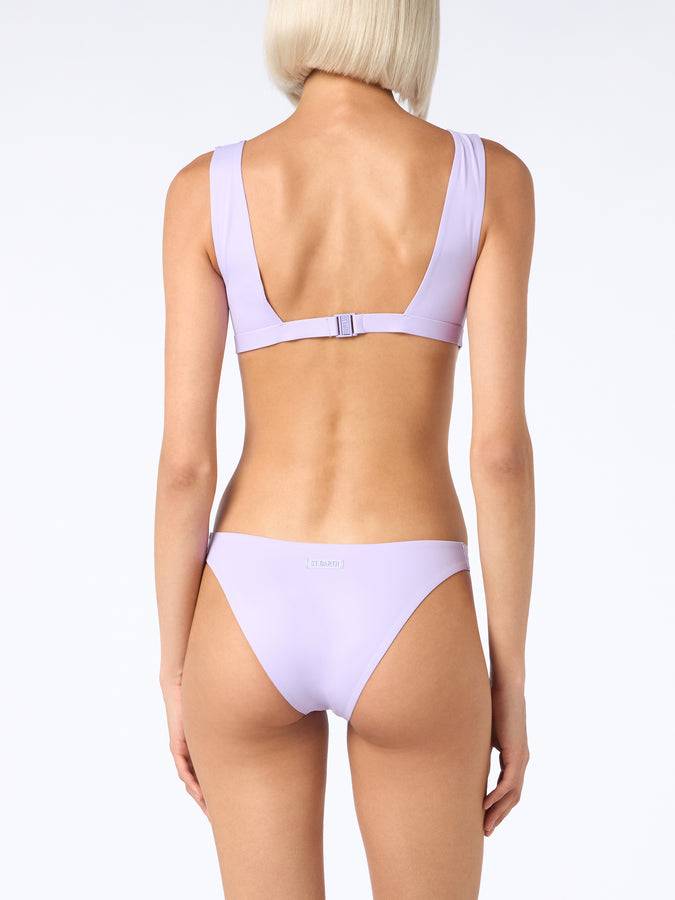 Mc2 Saint Barth Woman lilac heatsealed scooped bikini Ofelia Reanna Pezzi Unici
