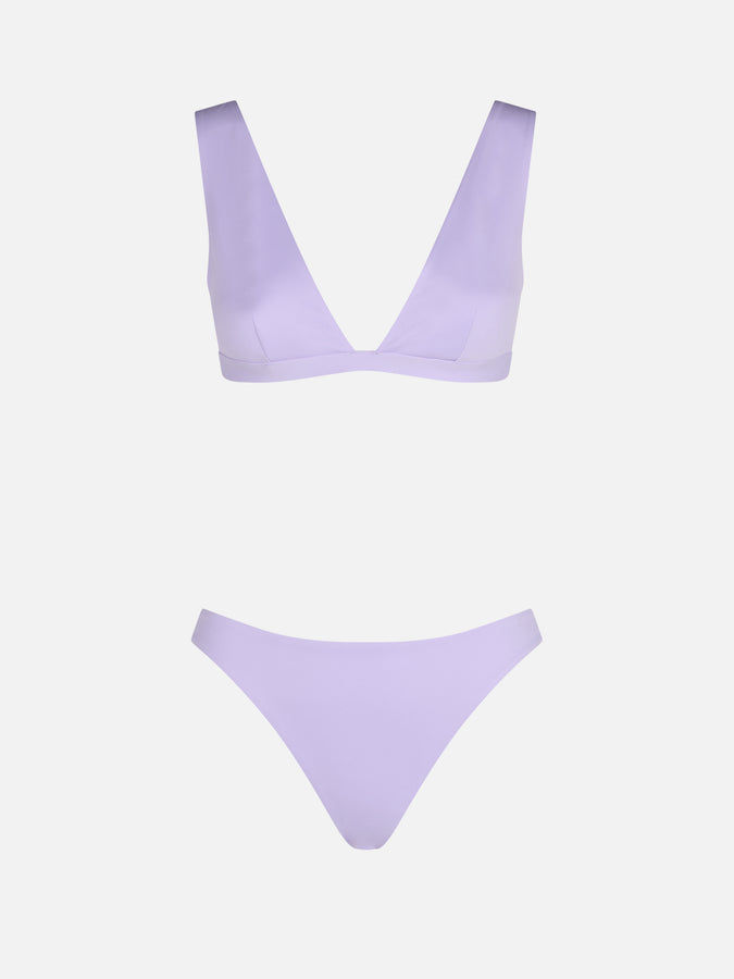 Mc2 Saint Barth Woman lilac heatsealed scooped bikini Ofelia Reanna Pezzi Unici