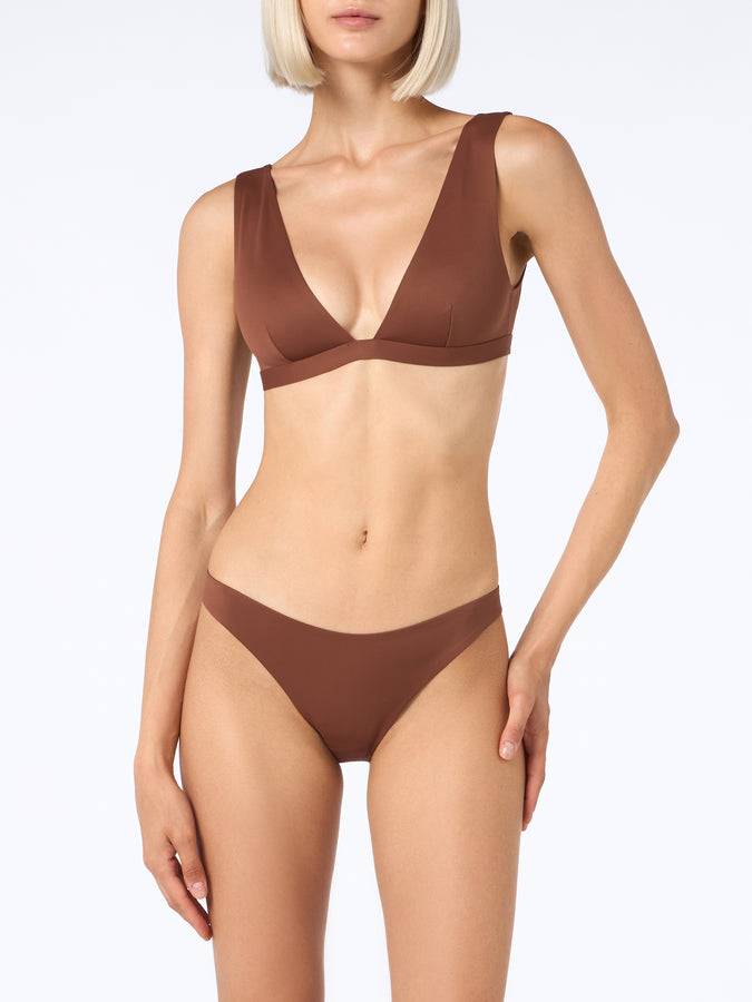 Mc2 Saint Barth Woman brown heatsealed scooped bikini Ofelia Reanna Soddisfazione Garantita