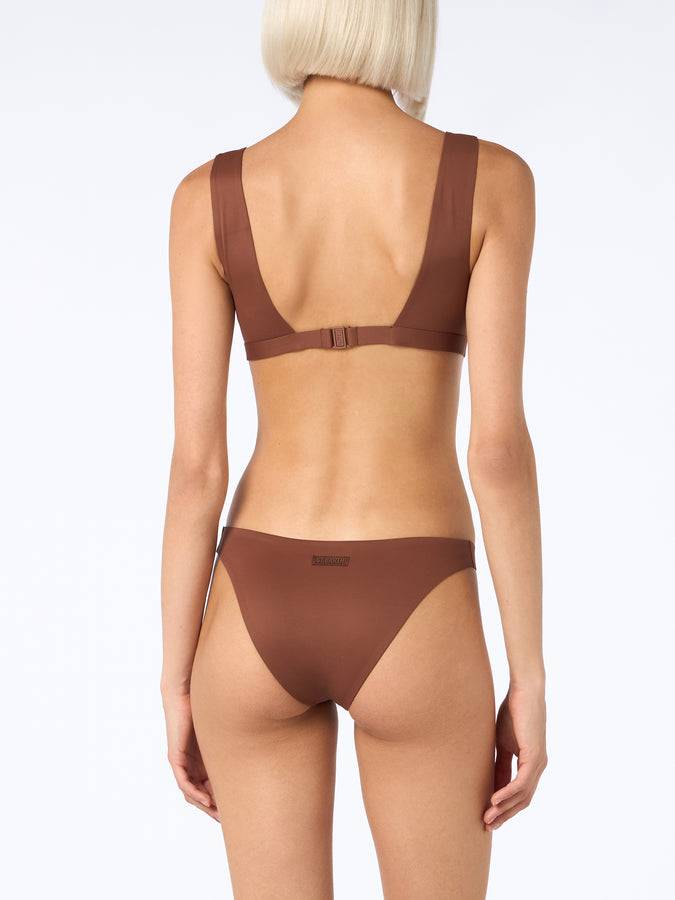 Mc2 Saint Barth Woman brown heatsealed scooped bikini Ofelia Reanna Soddisfazione Garantita