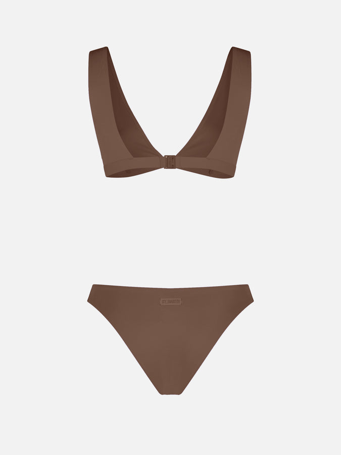 Mc2 Saint Barth Woman brown heatsealed scooped bikini Ofelia Reanna Soddisfazione Garantita