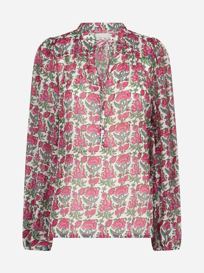 Mc2 Saint Barth Blusa da donna in voile di seta Harper Prezzo Ridotto