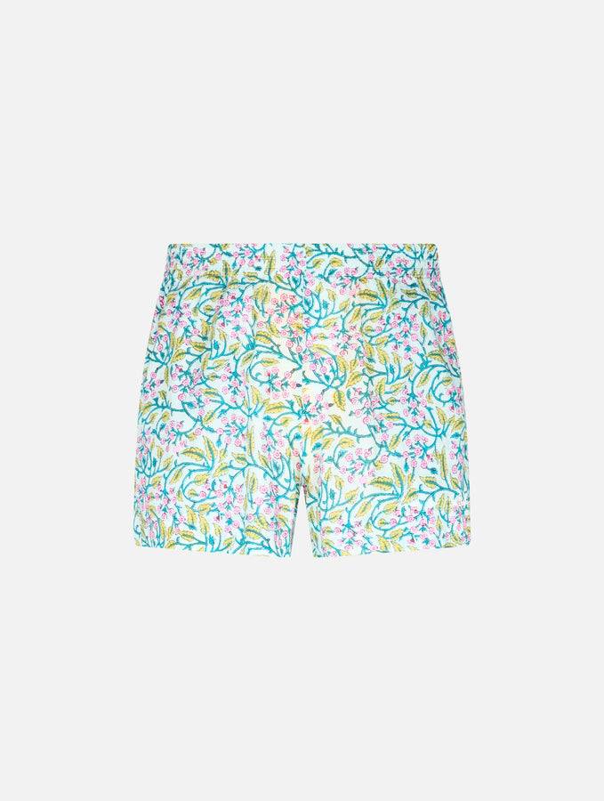Mc2 Saint Barth Pantaloncini da donna pull up a fiori in cotone Meave Novità