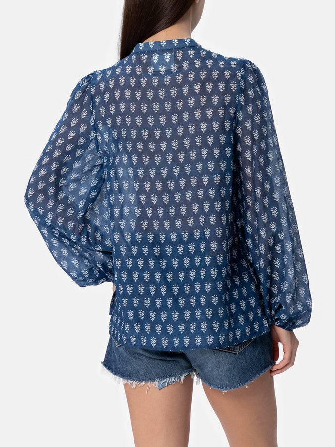 Mc2 Saint Barth Blusa da donna in voile di seta Harper Sconto