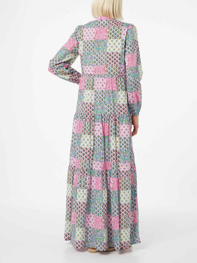 Mc2 Saint Barth Abito Nadja lungo da donna in voile di cotone Saldi