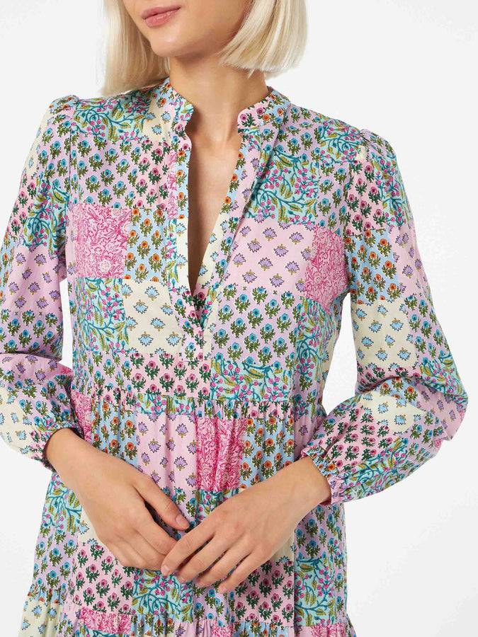 Mc2 Saint Barth Abito Nadja lungo da donna in voile di cotone Saldi