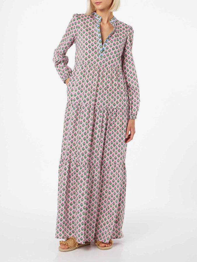 Mc2 Saint Barth Abito Nadja lungo da donna in voile di cotone Offerte