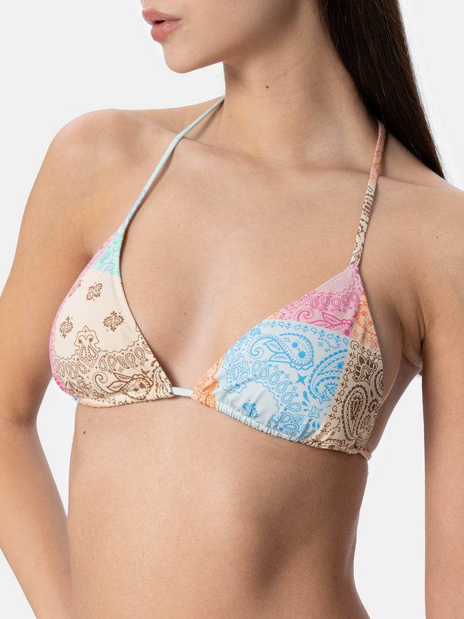 Mc2 Saint Barth Bikini da donna a triangolo a bandana Leah Naomi Vendite Flash