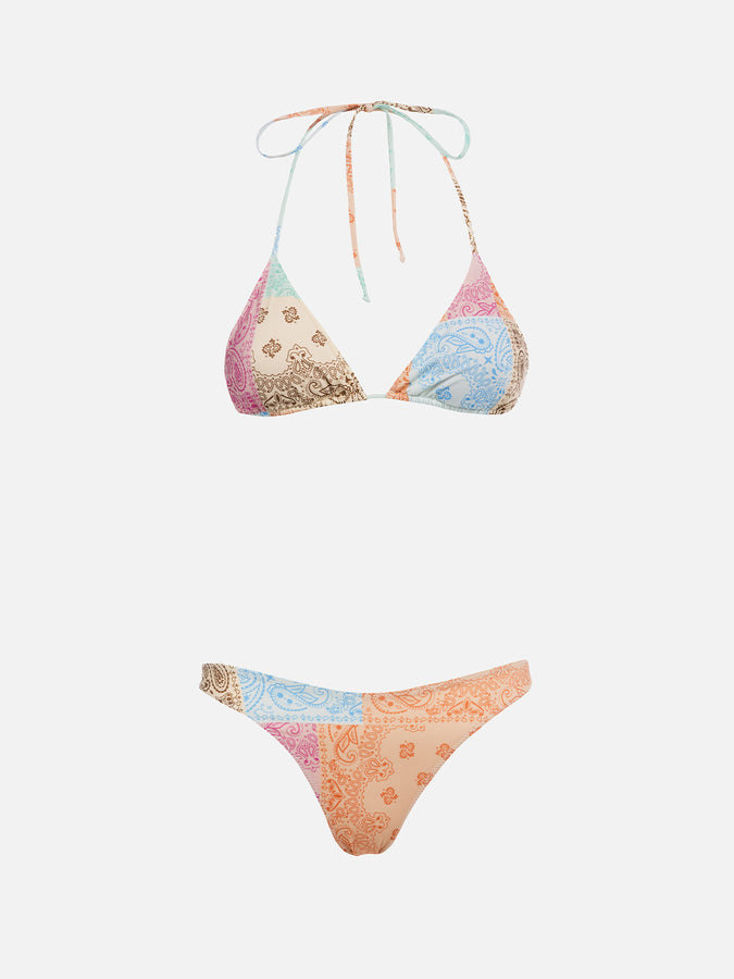 Mc2 Saint Barth Bikini da donna a triangolo a bandana Leah Naomi Vendite Flash