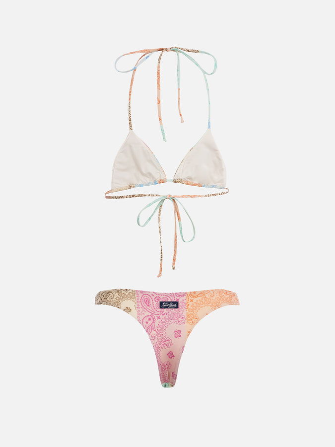 Mc2 Saint Barth Bikini da donna a triangolo a bandana Leah Naomi Vendite Flash