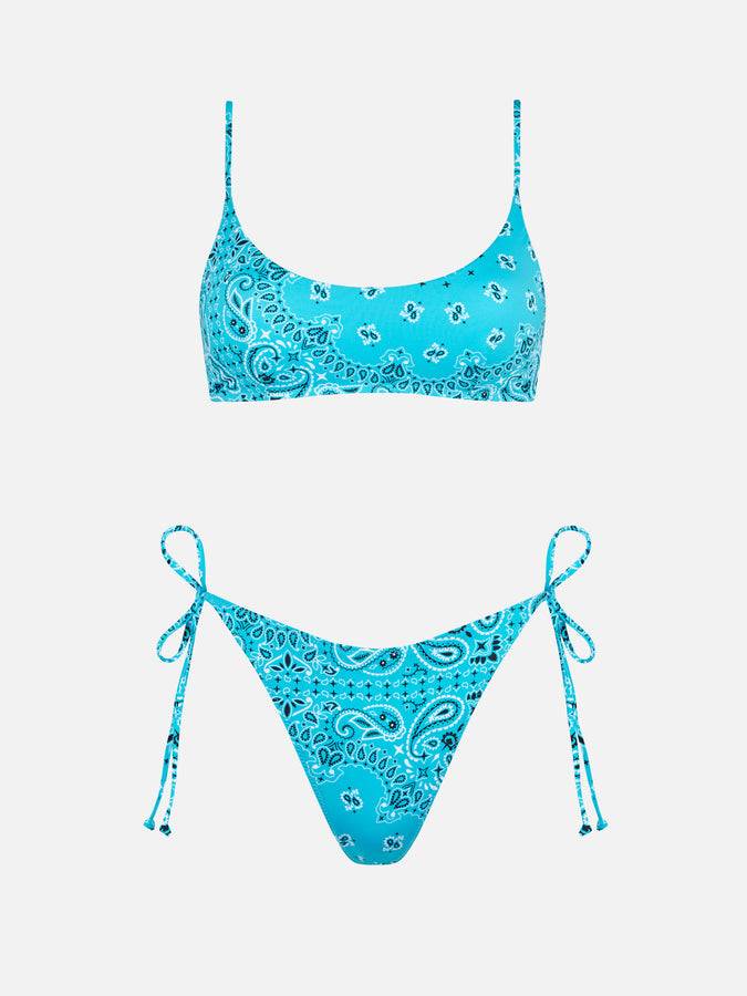 Mc2 Saint Barth Bikini da donna a bralette con stampa bandana 2025