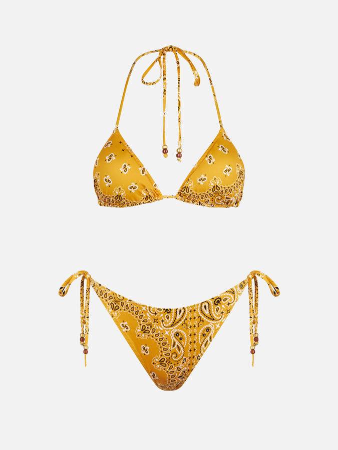 Mc2 Saint Barth Bikini da donna a triangolo con stampa bandana Italia