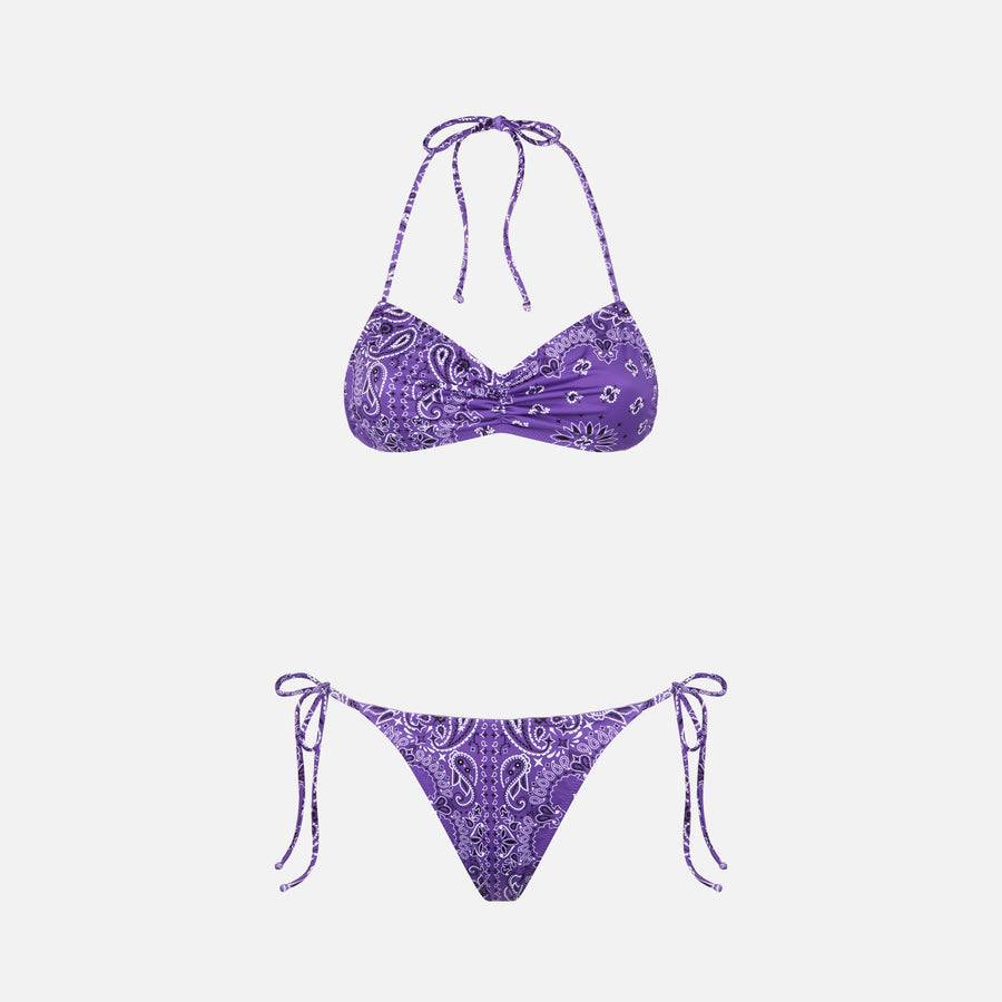 Mc2 Saint Barth Bikini da donna a fascia con stampa bandana Pezzi Unici