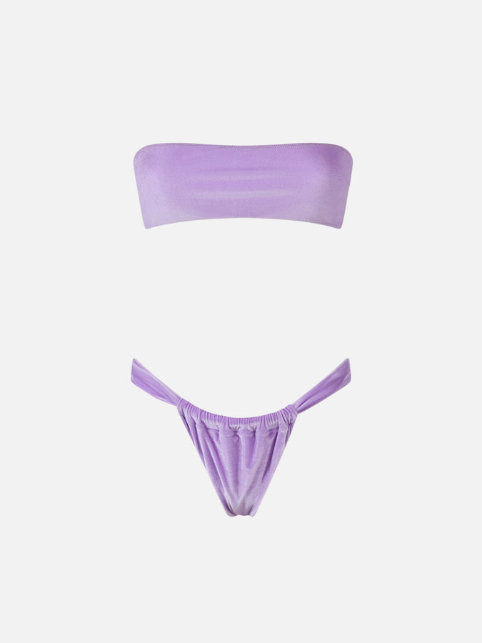 Mc2 Saint Barth Bikini donna a fascia in ciniglia Rebby Noelle Consegna Veloce