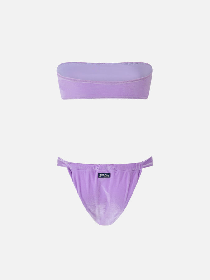 Mc2 Saint Barth Bikini donna a fascia in ciniglia Rebby Noelle Consegna Veloce