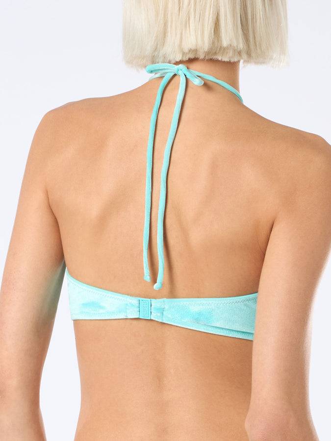 Mc2 Saint Barth Bikini da donna a fascia in ciniglia verde acqua Fino Al -60%