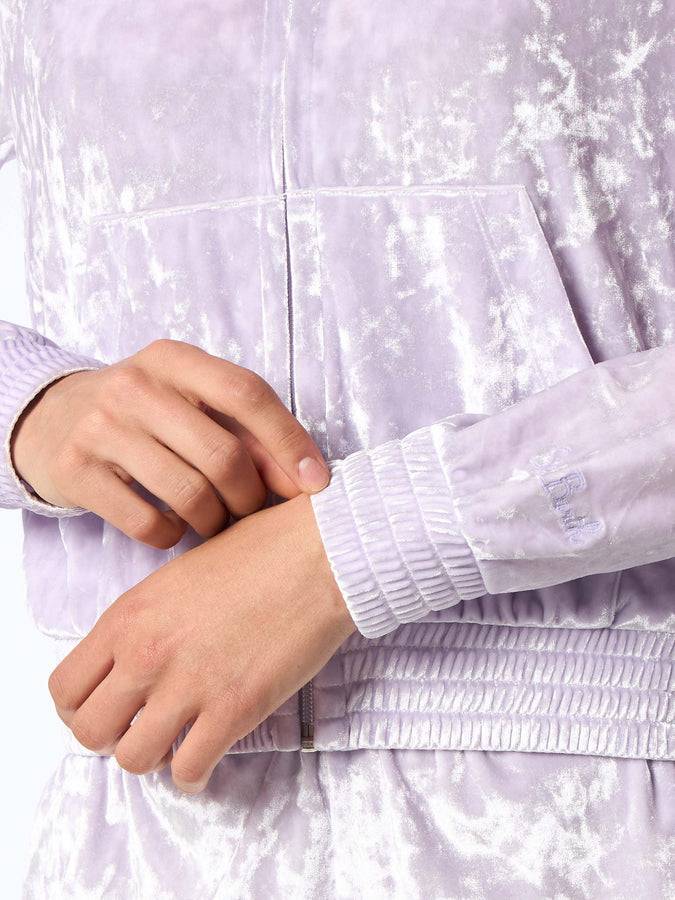 Mc2 Saint Barth Woman lilac chenille zipped hoodie Jasmine Presa
