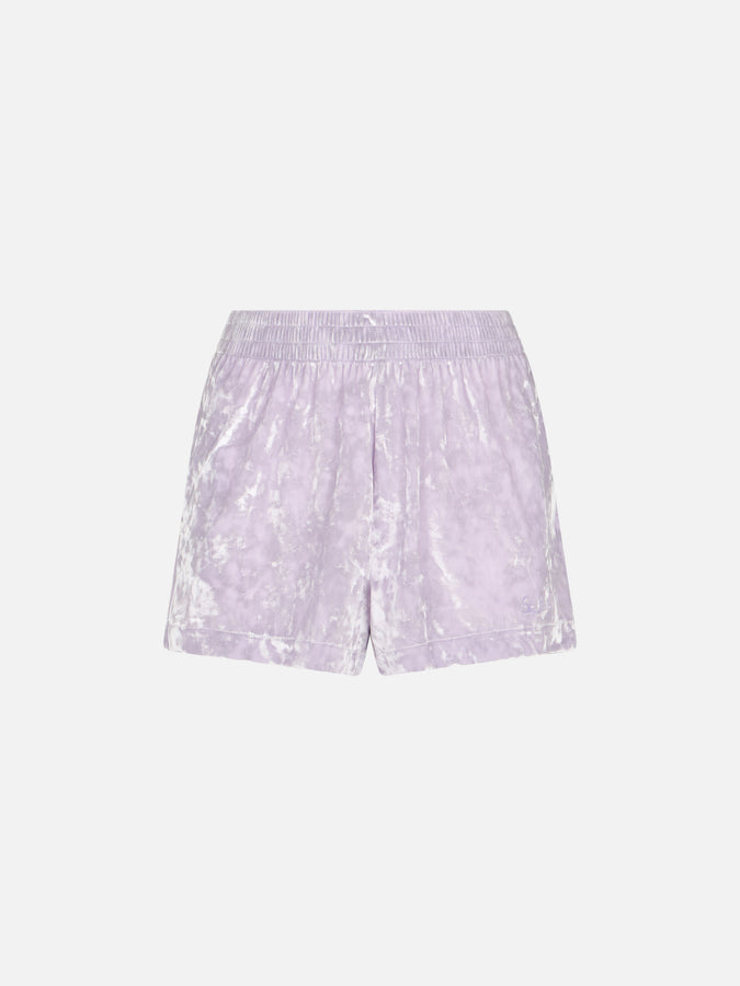 Mc2 Saint Barth Woman lilac chenille pull up shorts Cate Sconto