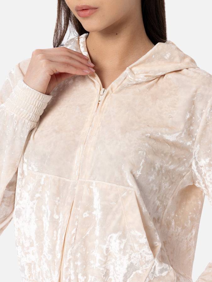 Mc2 Saint Barth Felpa con zip da donna in ciniglia Jasmine Offerta