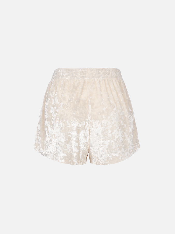 Mc2 Saint Barth Pantaloncini da donna in ciniglia pull up Cate Economico