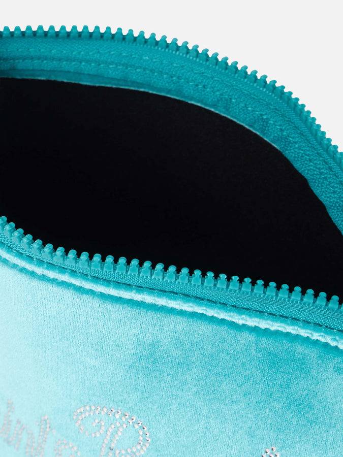 Mc2 Saint Barth Pochette Aline in ciniglia verde acqua con strass Outlet