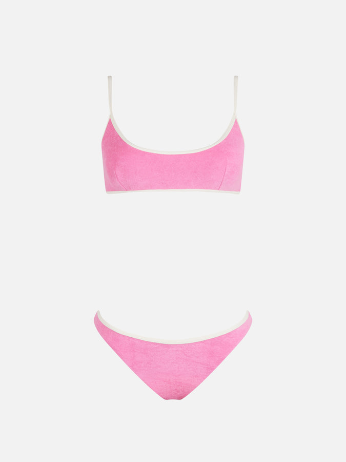 Mc2 Saint Barth Bikini bralette per donna Judy Naomi in spugna con bordino In Vendita