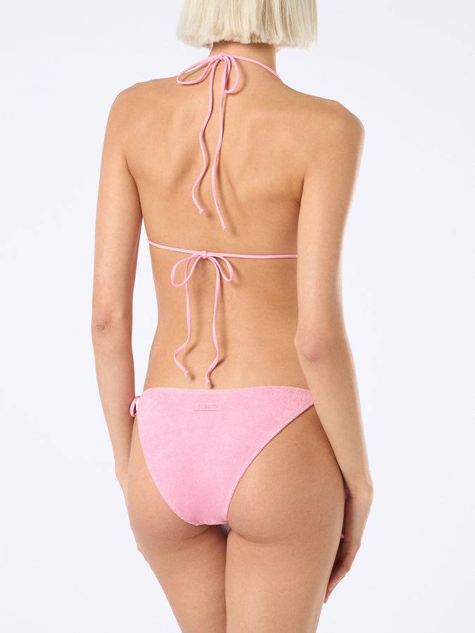Mc2 Saint Barth Bikini da donna a triangolo rosa in spugna Leah Virgo Offerte